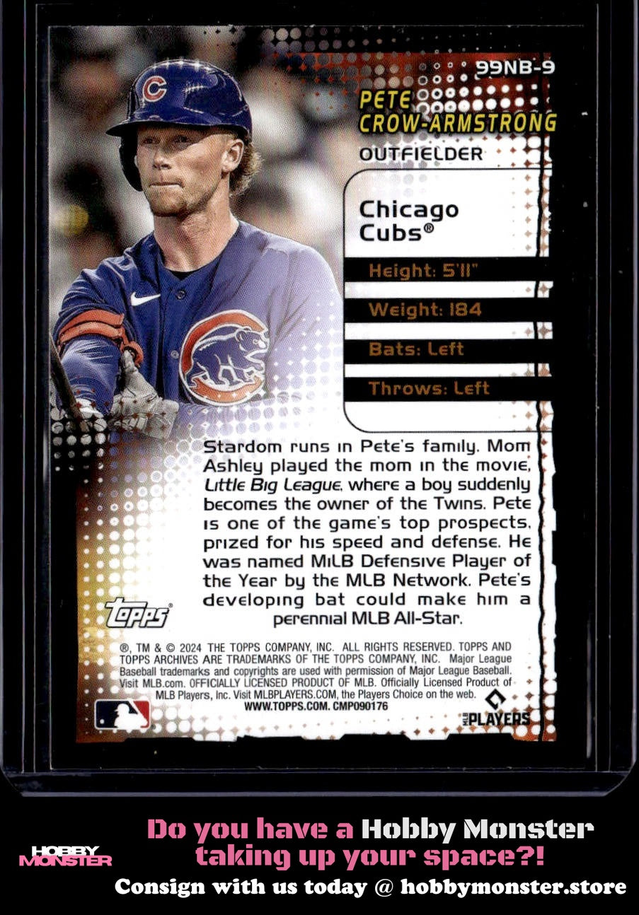 2024 Topps Archives Pete Crow-Armstrong 1999 New Breed Chicago Cubs
