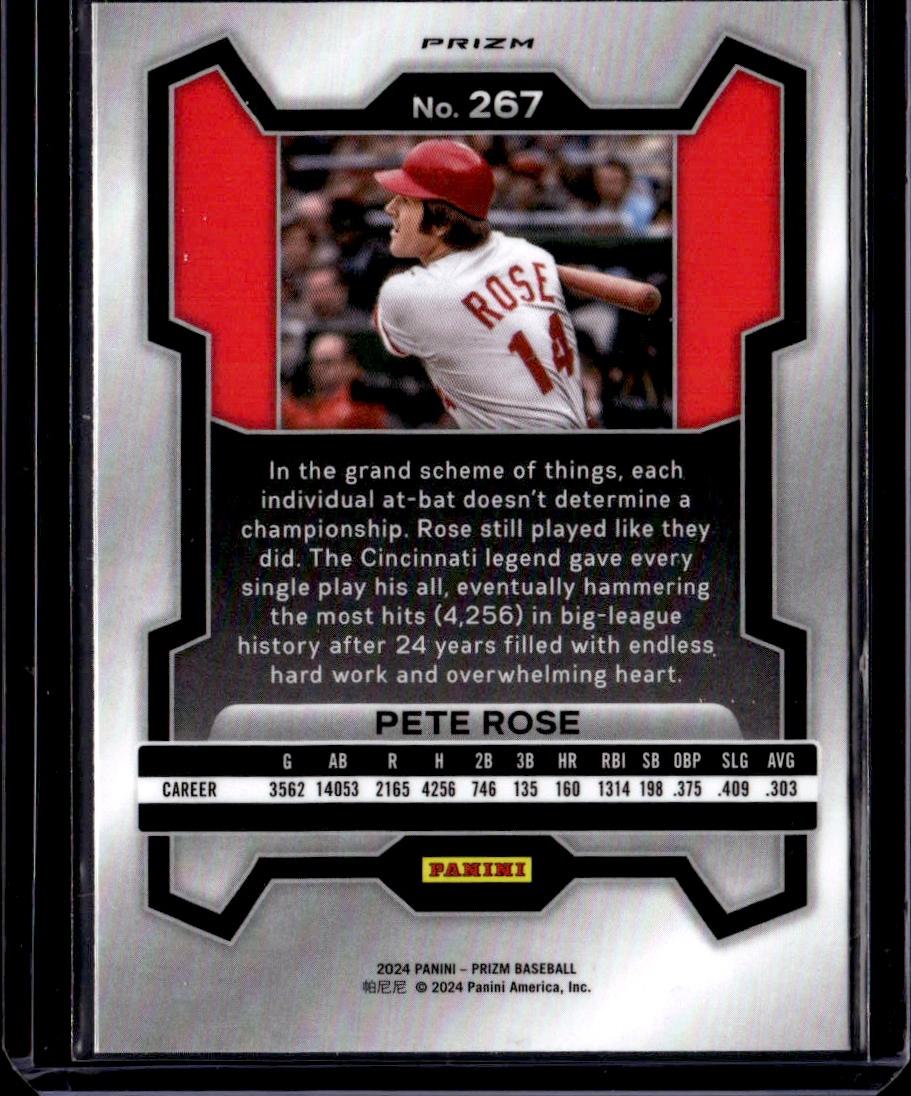 2024 Panini Prizm Pete Rose Green Prizm Cincinnati Reds