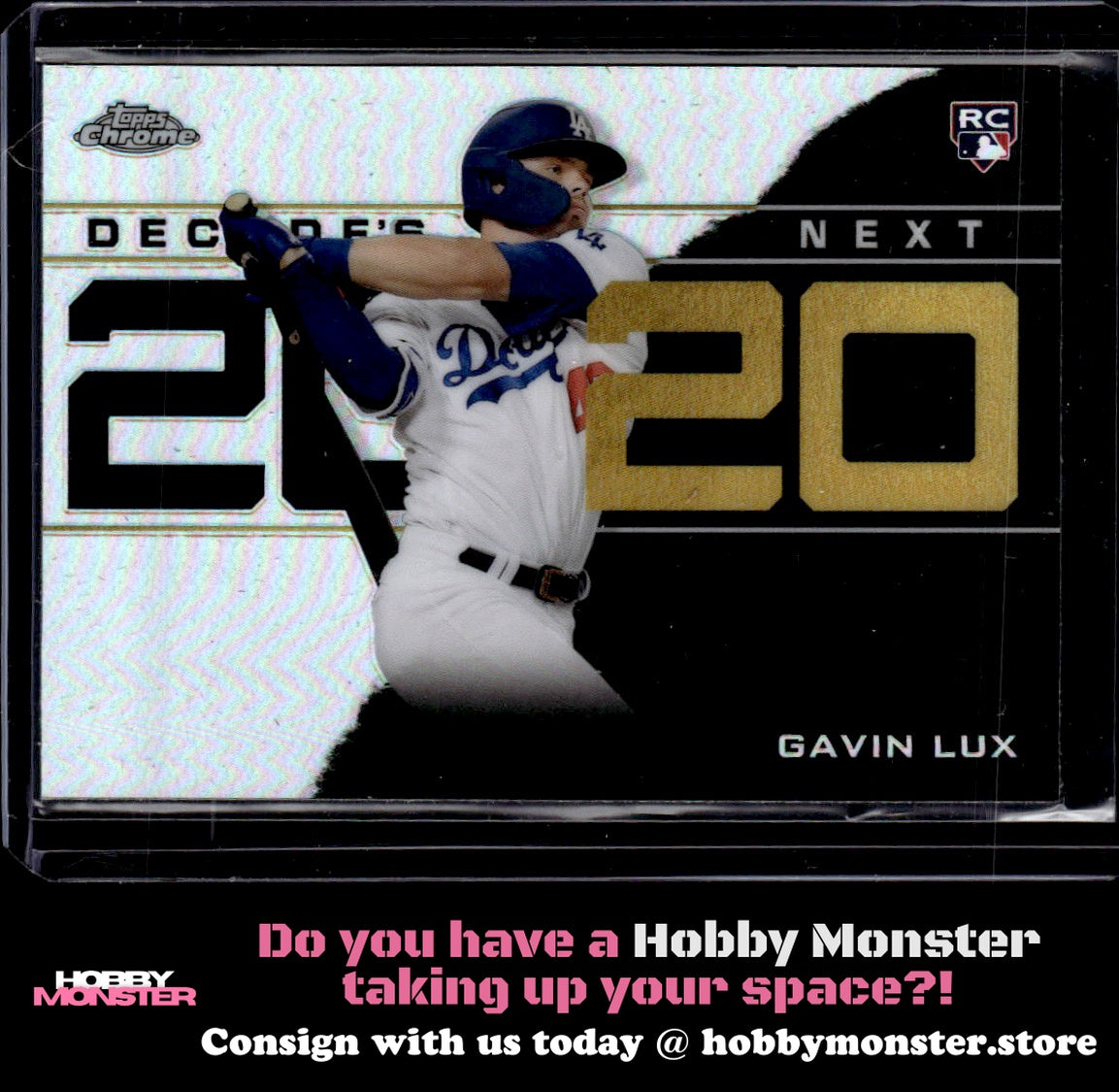 2020 Topps Chrome Update Gavin Lux Decade's Next Los Angeles Dodgers