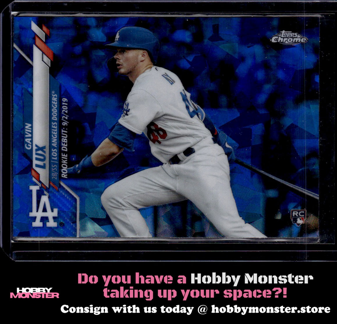 2020 Topps Chrome Update Sapphire Edition Gavin Lux Los Angeles Dodgers