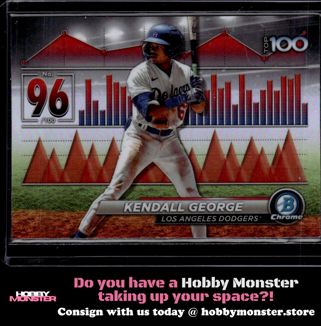 2024 Bowman Kendall George Bowman Scouts' Top 100 Los Angeles Dodgers