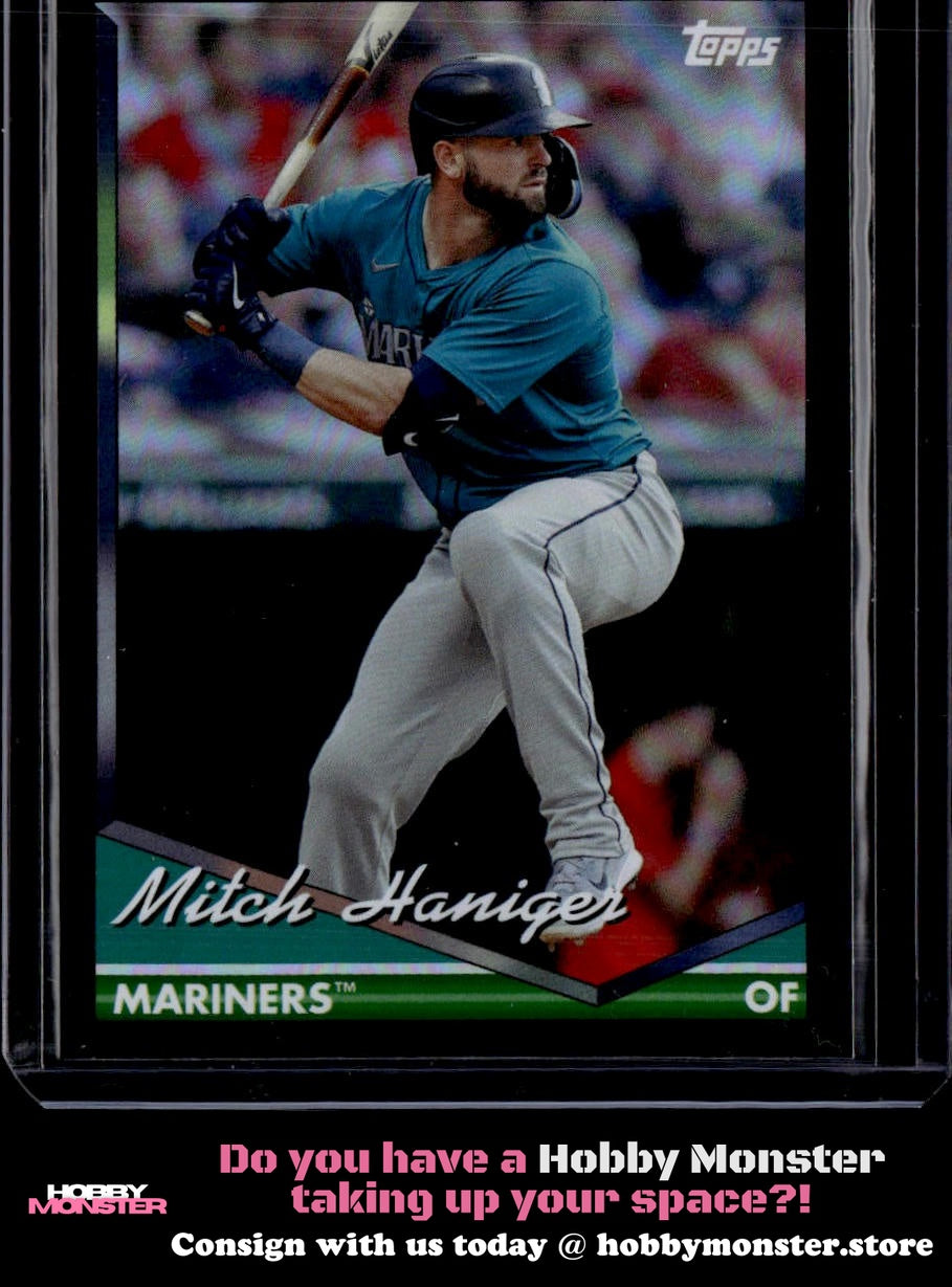 2024 Topps Archives Mitch Haniger Black Foilboard Seattle Mariners