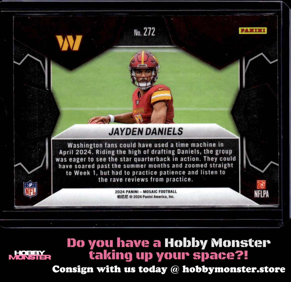 2024 Panini Mosaic Jayden Daniels Washington Commanders