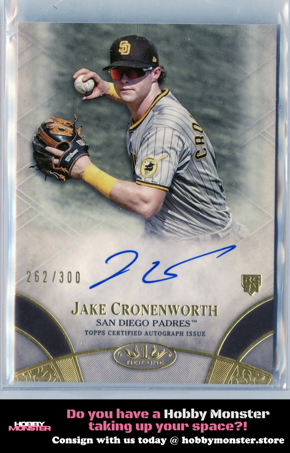 2021 Topps Tier One Jake Cronenworth Auto #/300 San Diego Padres