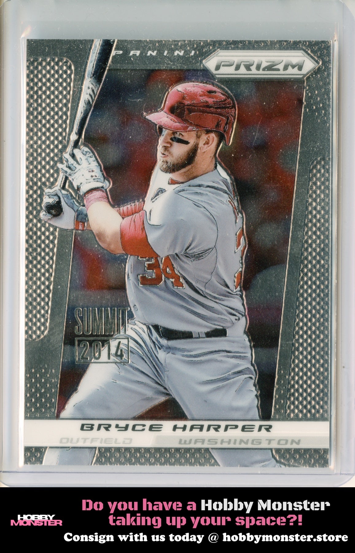 2013 Panini Prizm Bryce Harper 2014 Summit 5/5 Super Rare Second Year Nationals