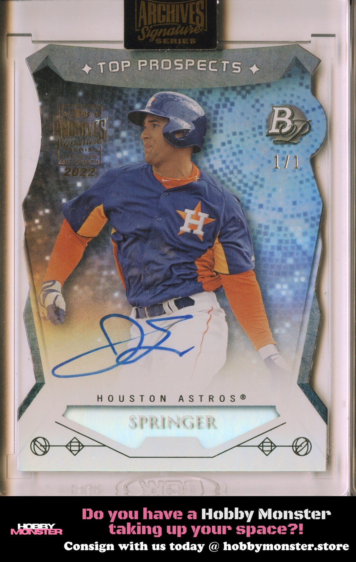 2022 Topps Archives Signature George Springer 2014 Bowman Rookie Auto 1/1 Astros