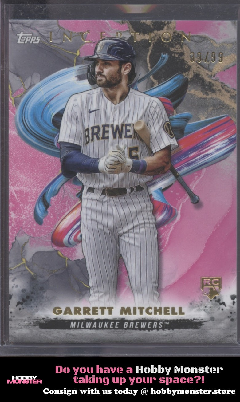 2023 Topps Inception Garrett Mitchell Magenta #/99 Milwaukee Brewers