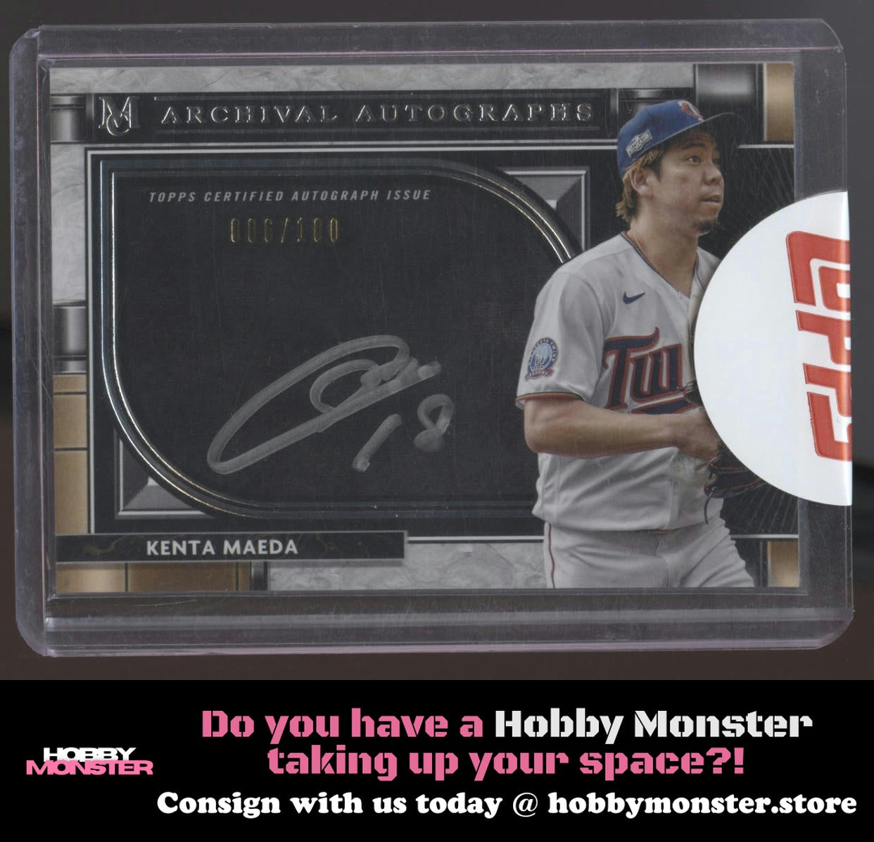 2021 Topps Museum Collection Kenta Maeda Auto #/100 Twins