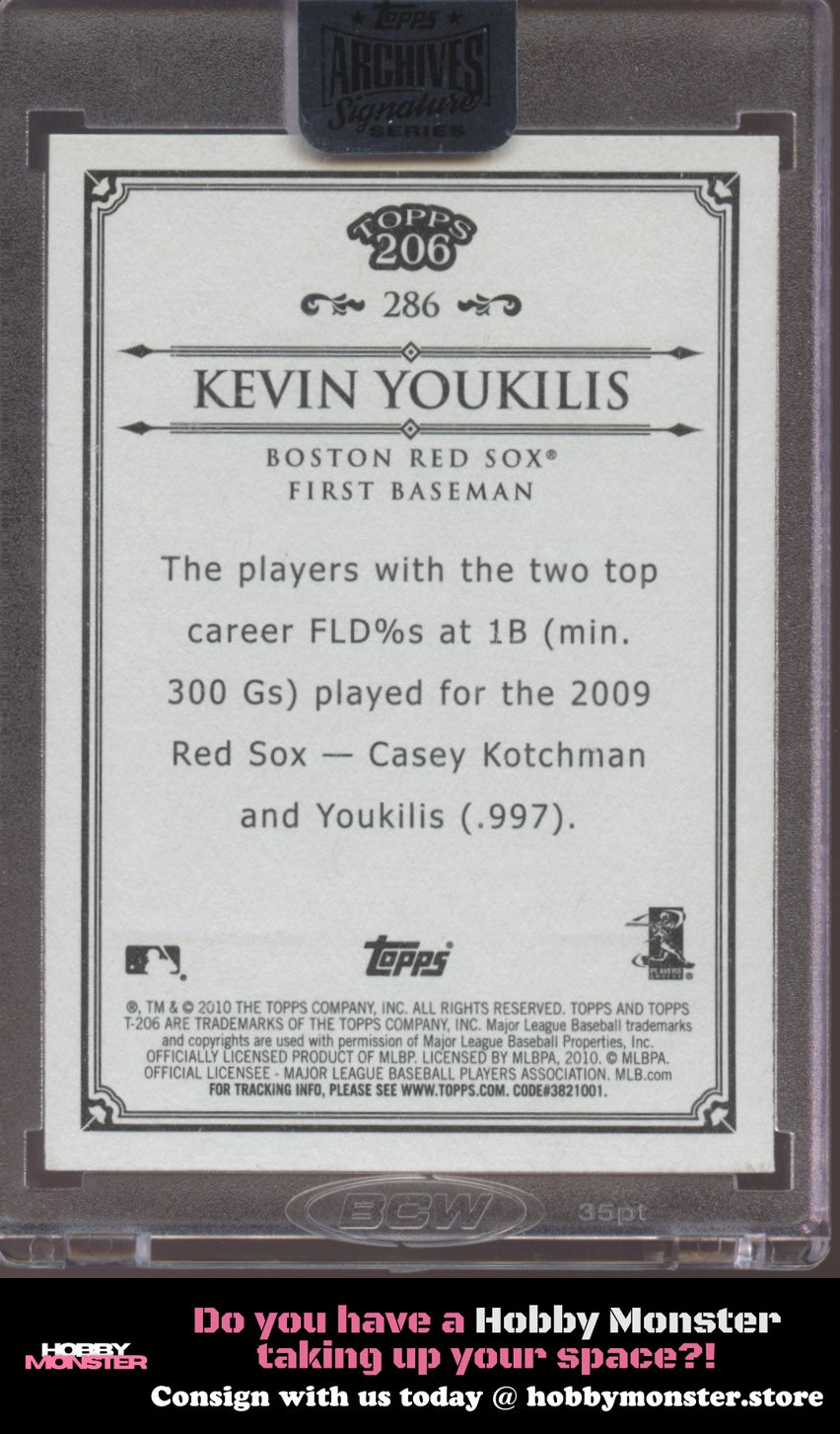 2018 Topps Archives Signature Series Kevin Youkilis Auto #/14 Boston Red Sox