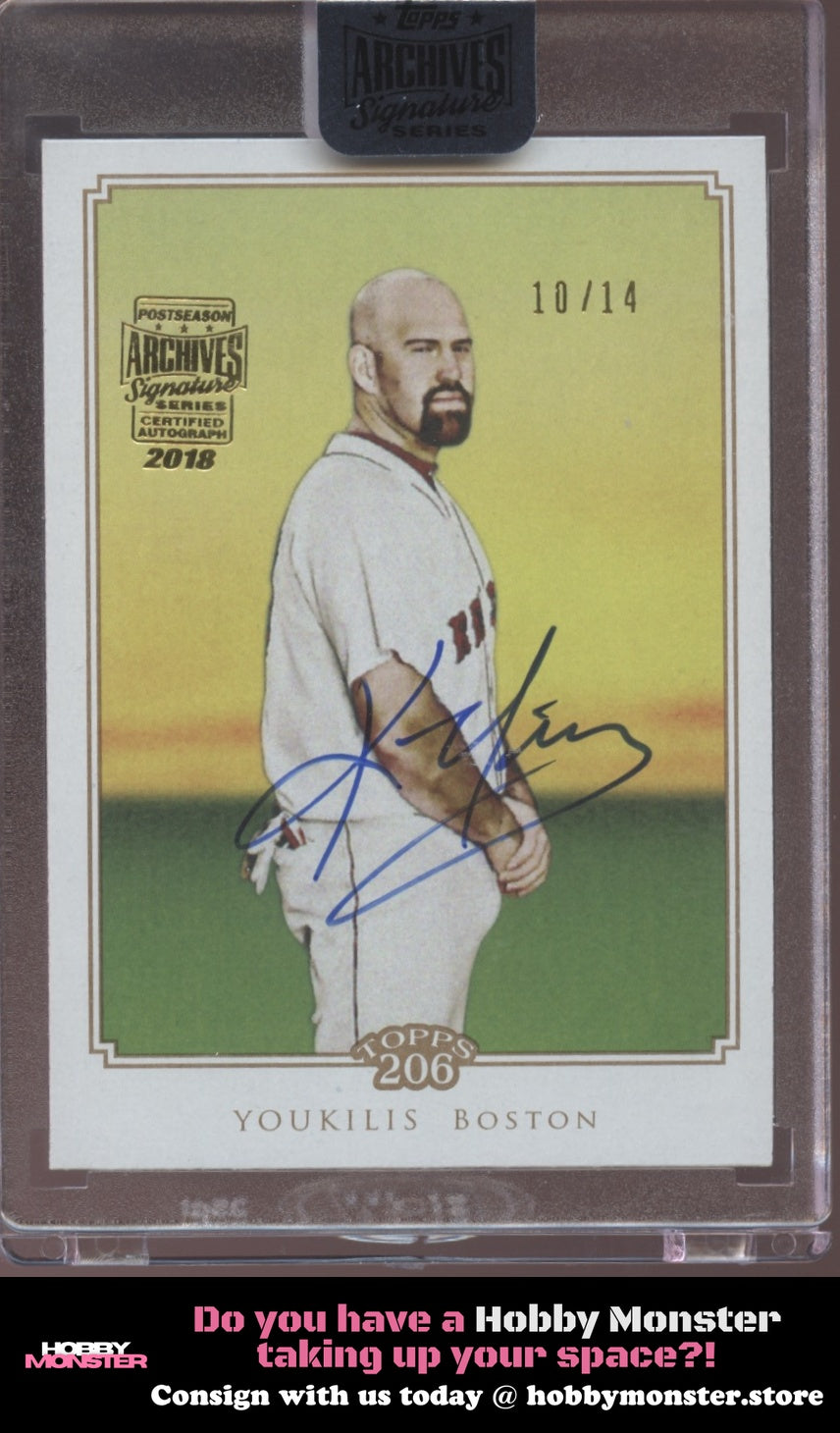 2018 Topps Archives Signature Series Kevin Youkilis Auto #/14 Boston Red Sox