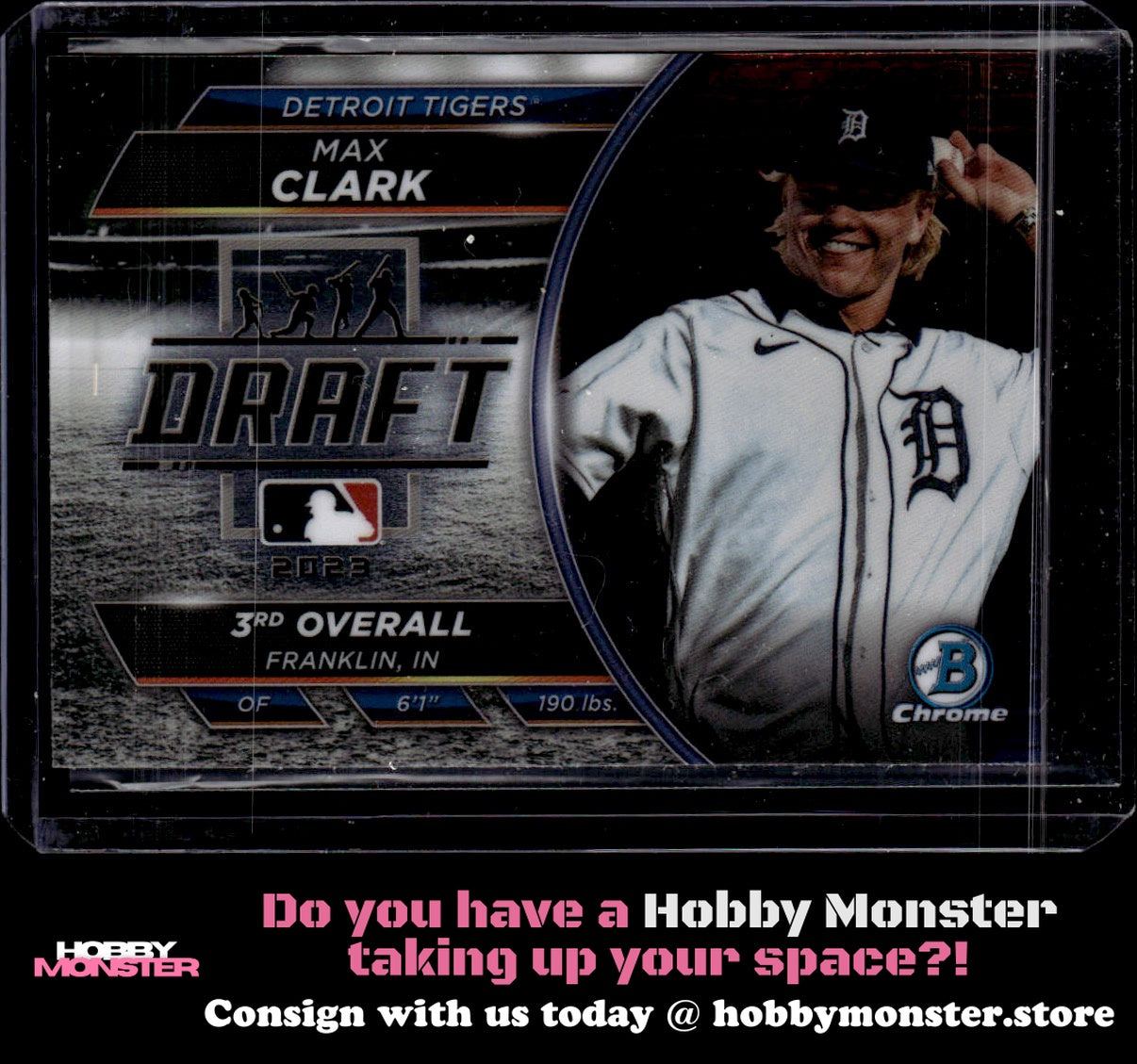 2023 Bowman Draft Max Clark Bowman Draft Night Detroit Tigers