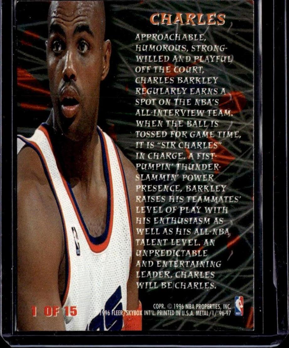 1996-97 Metal Charles Barkley Metal Edge Phoenix Suns