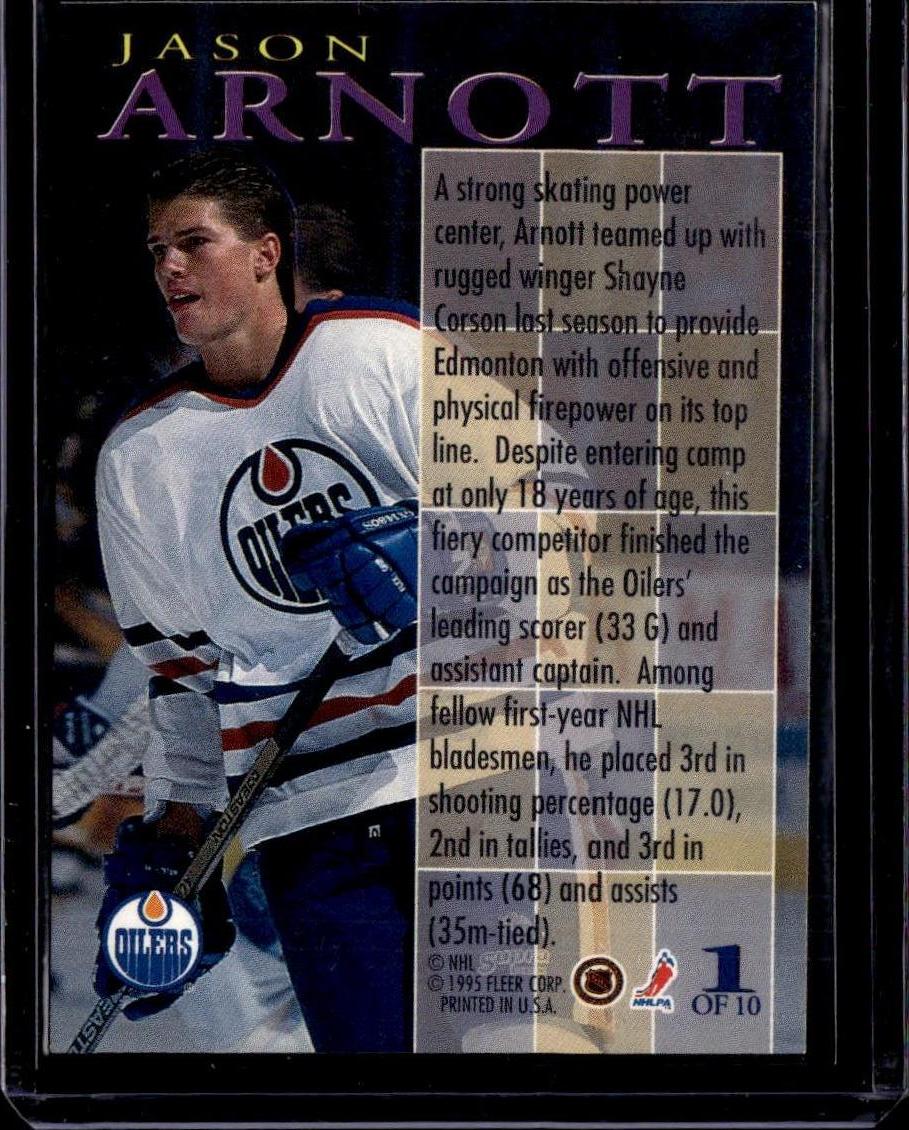 1994-95 Fleer Jason Arnott Franchise Futures Edmonton Oilers