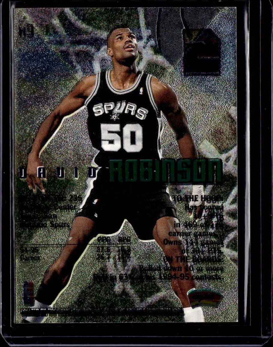 1995-96 Stadium Club David Robinson X-2 San Antonio Spurs
