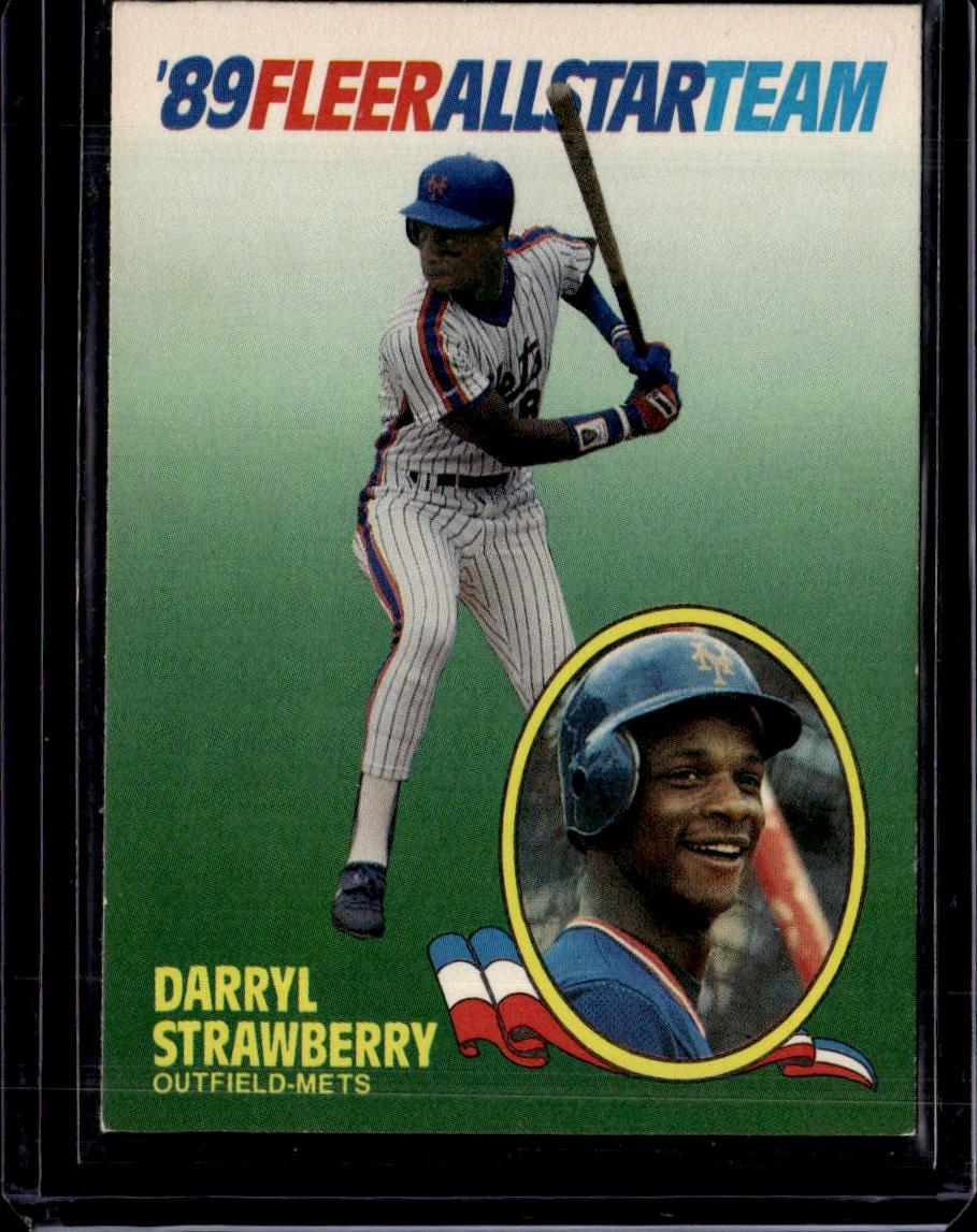 1989 Fleer Darryl Strawberry '89 Fleer All-Star Team New York Mets