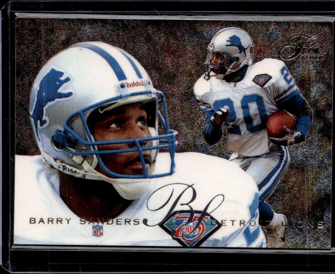 1995 Fleer Barry Sanders Flair Preview Detroit Lions