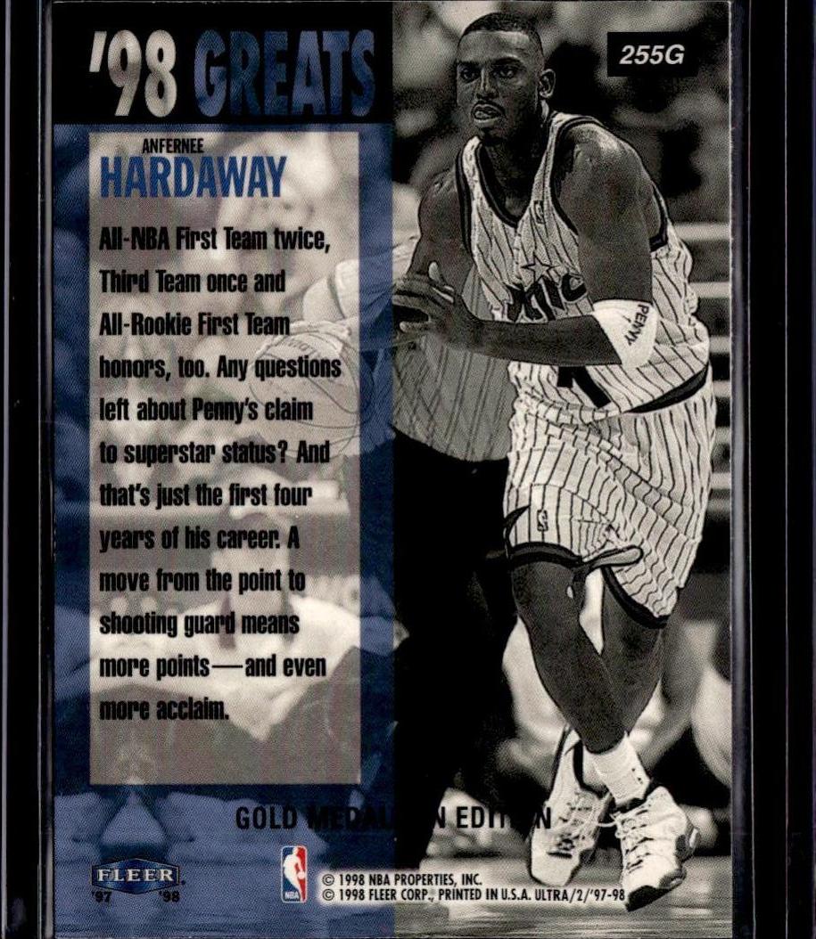 1997-98 Ultra Anfernee Hardaway Orlando Magic