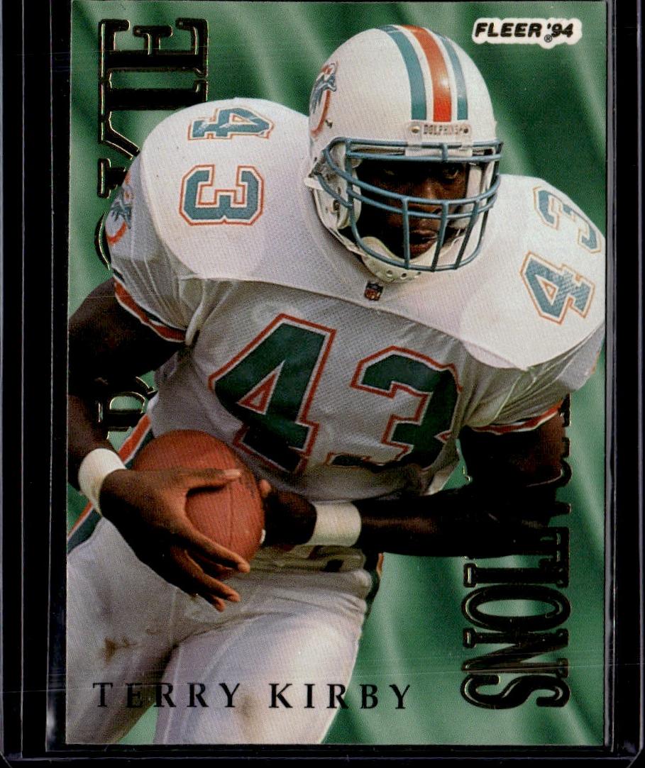 1994 Fleer Terry Kirby Rookie Sensations Miami Dolphins