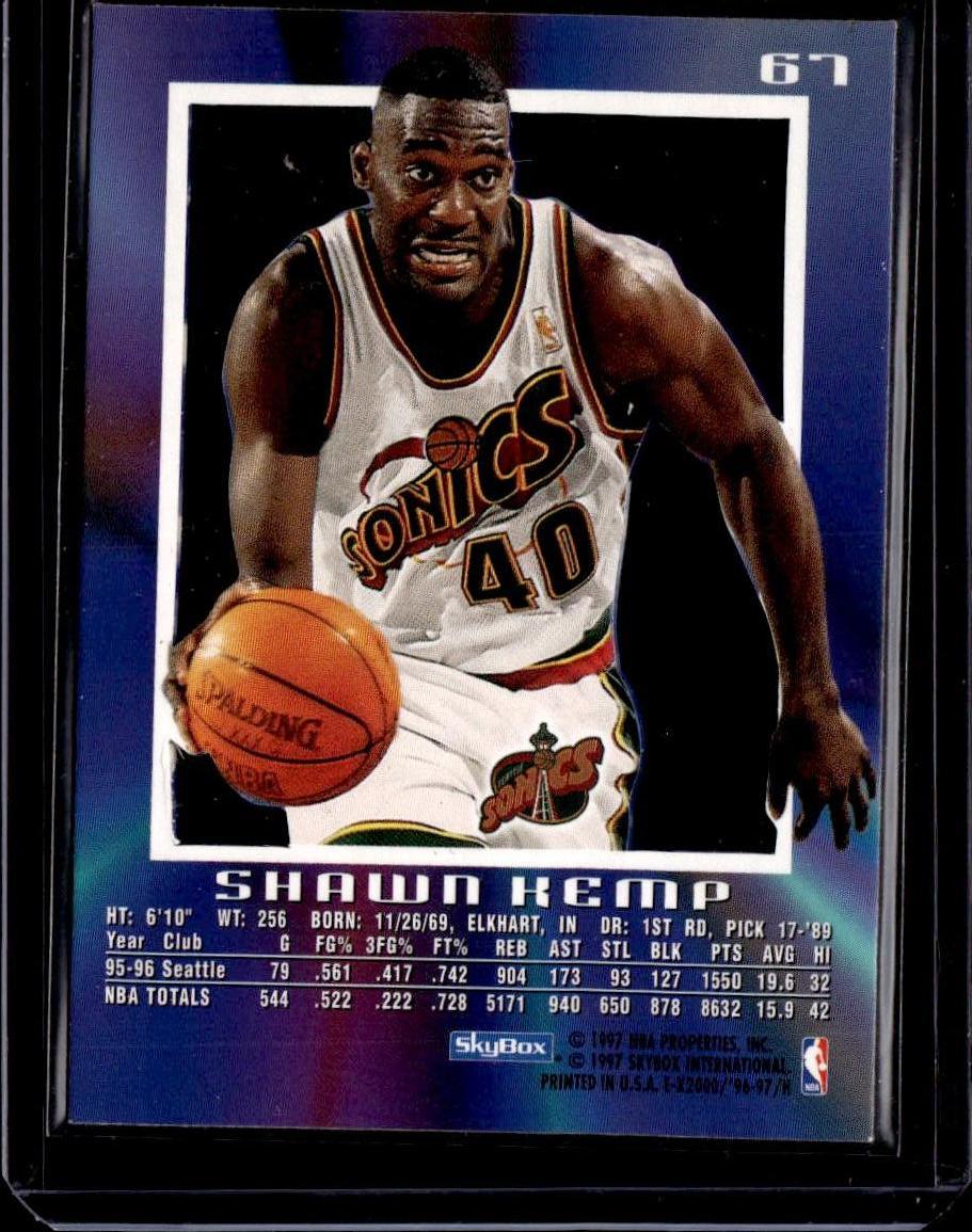 1996-97 E-X2000 Shawn Kemp Seattle SuperSonics