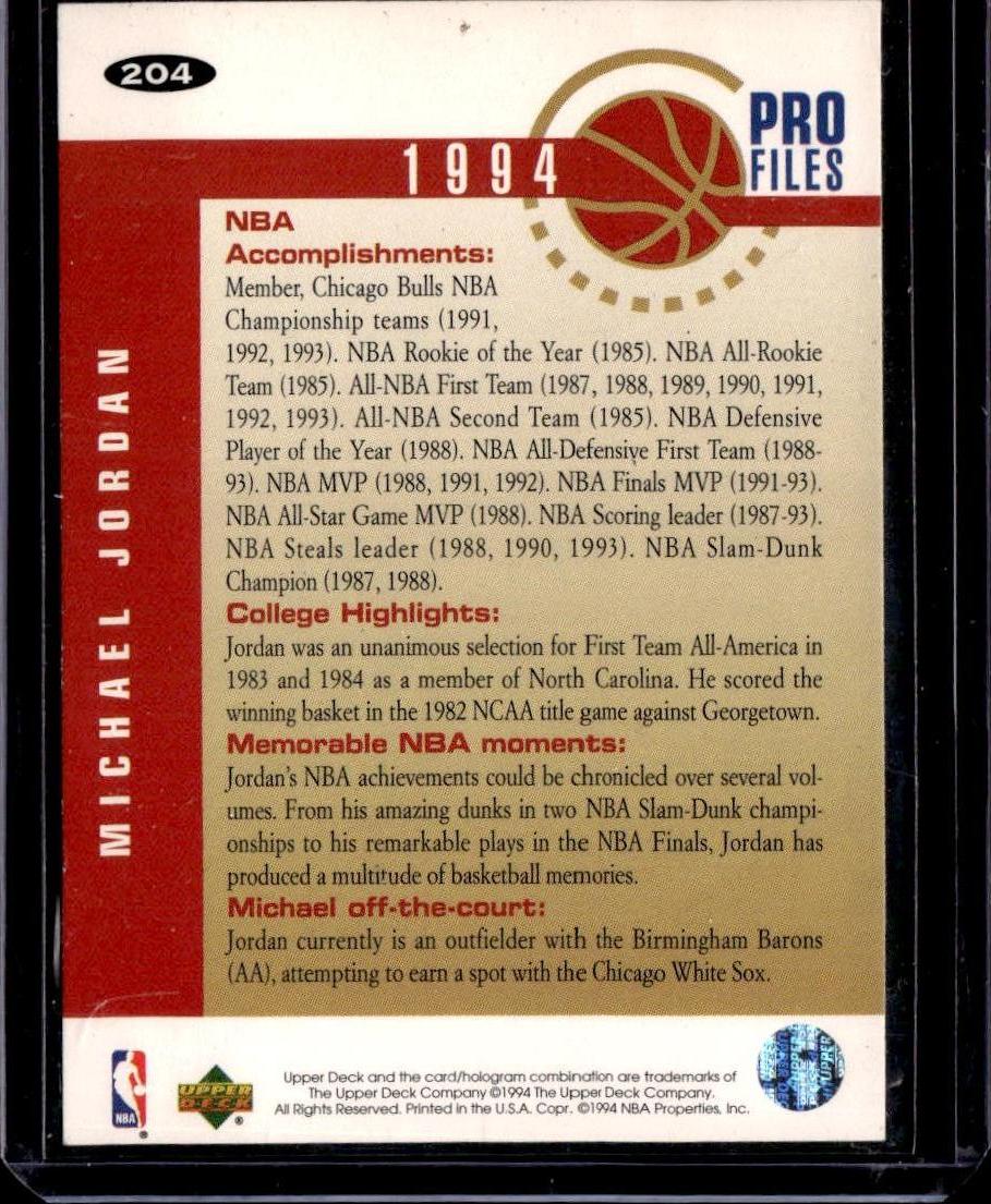1994-95 Collector's Choice Michael Jordan Chicago Bulls
