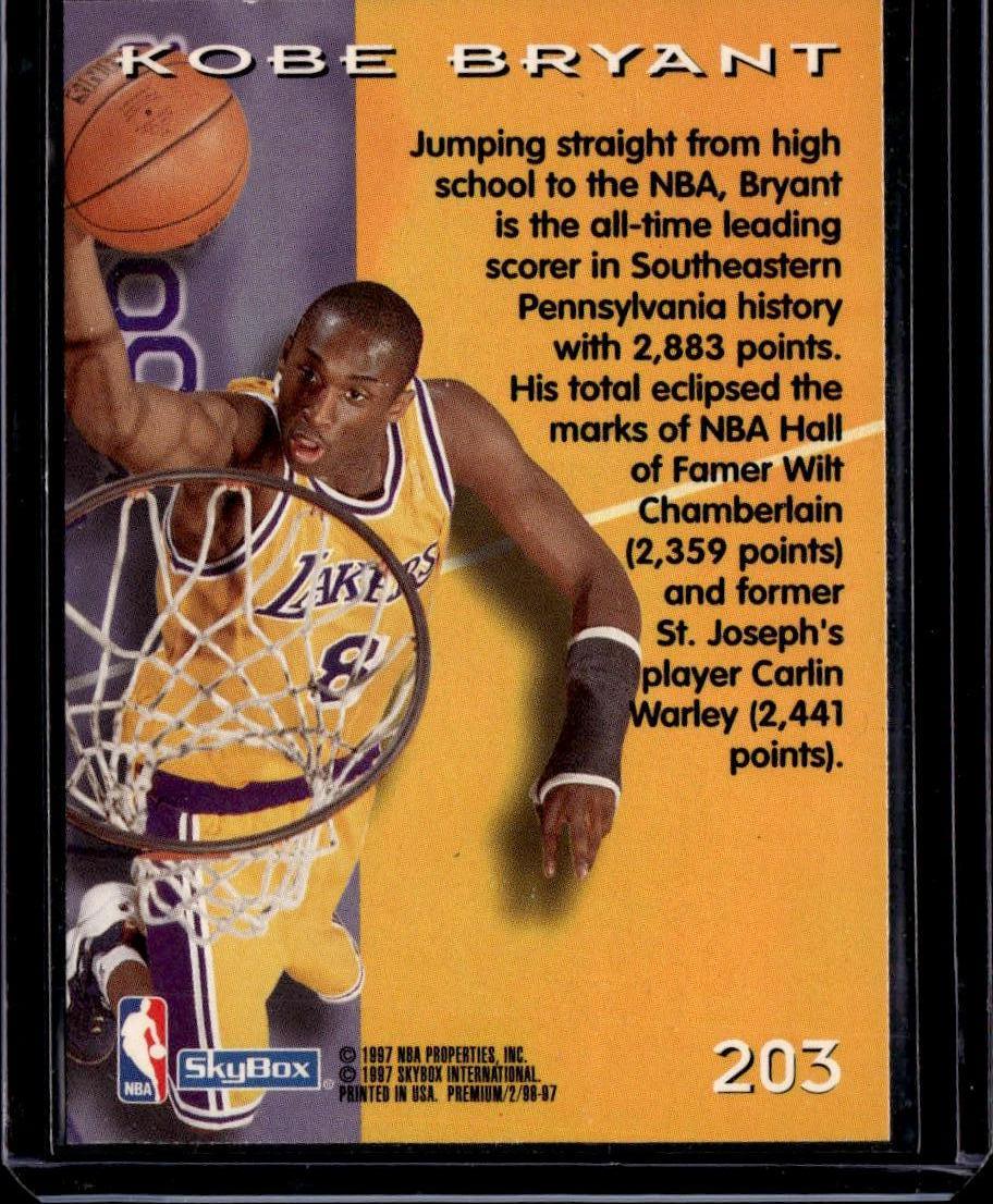 1996-97 SkyBox Premium Kobe Bryant Los Angeles Lakers
