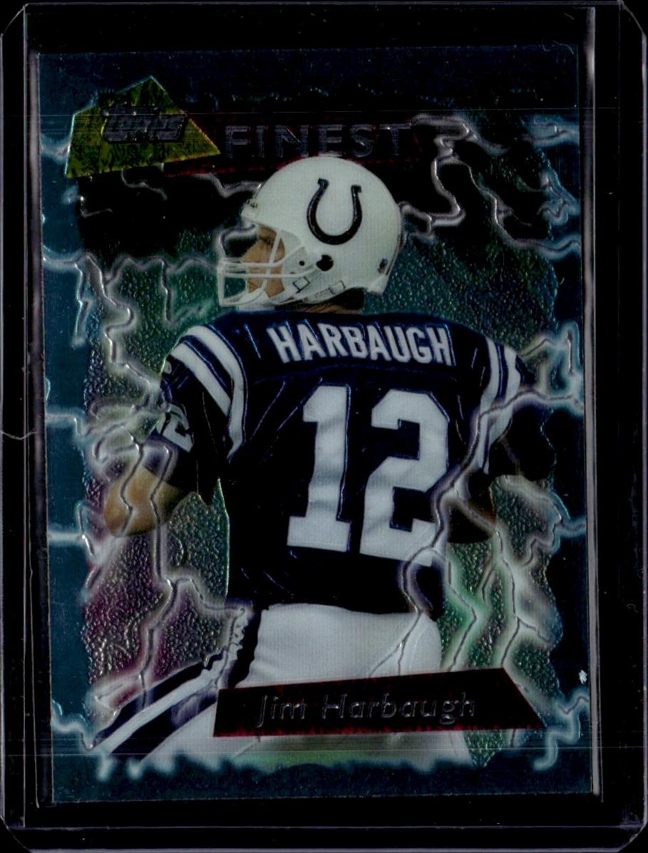 1995 Finest Jim Harbaugh Indianapolis Colts