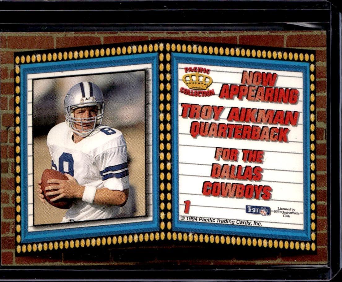 1994 Pacific Troy Aikman Marquee Prisms Dallas Cowboys