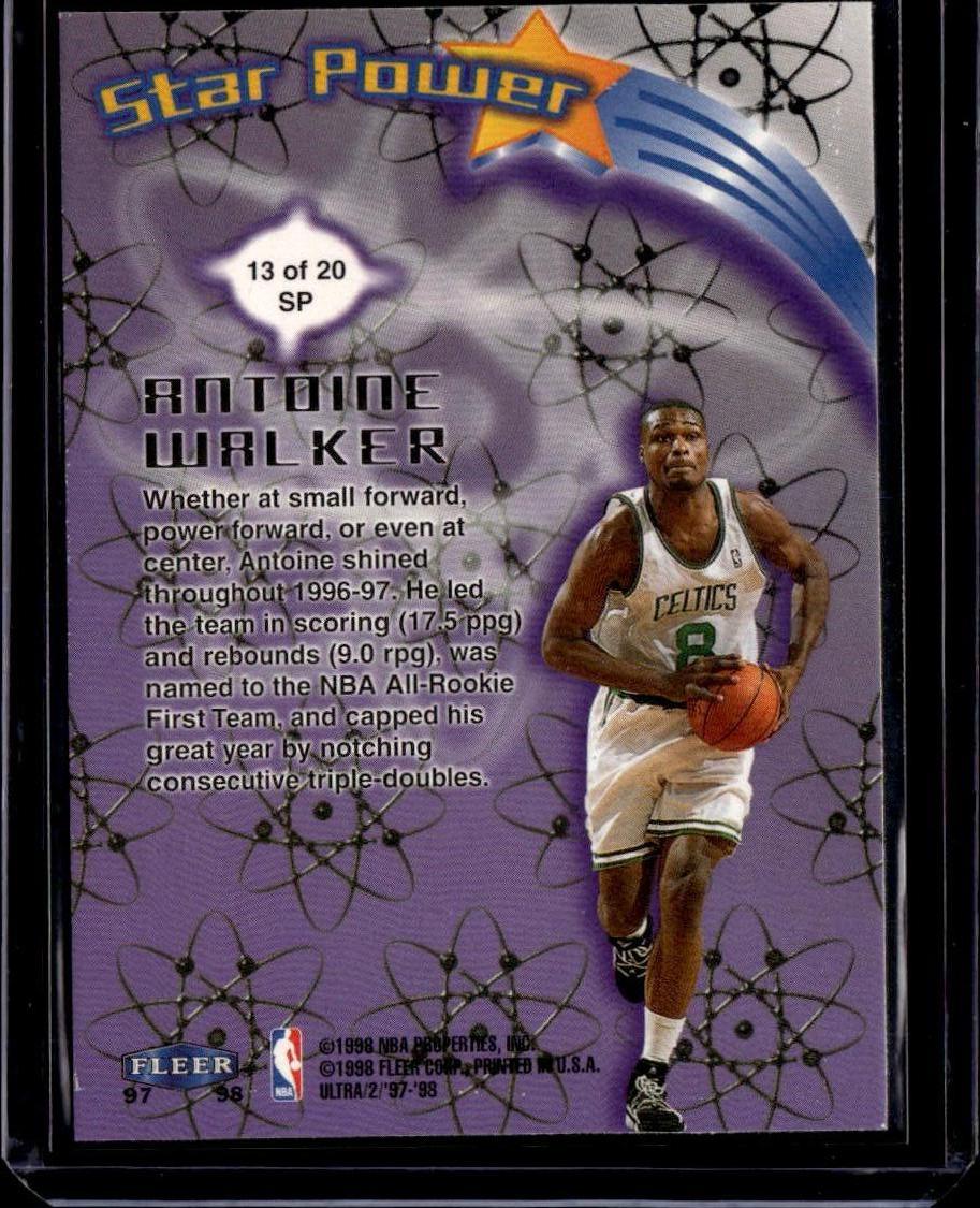 1997-98 Ultra Antoine Walker Star Power Boston Celtics
