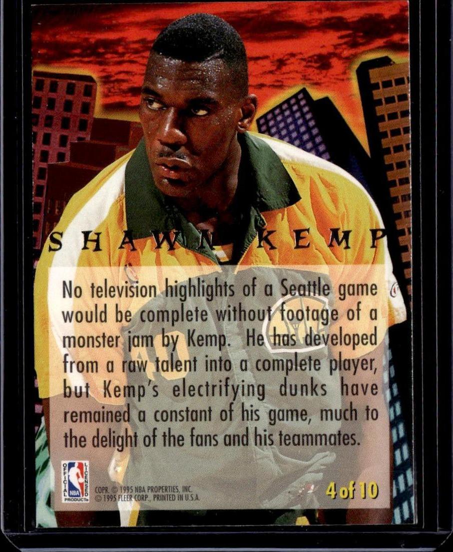 1994-95 Ultra Shawn Kemp Jam City Seattle SuperSonics