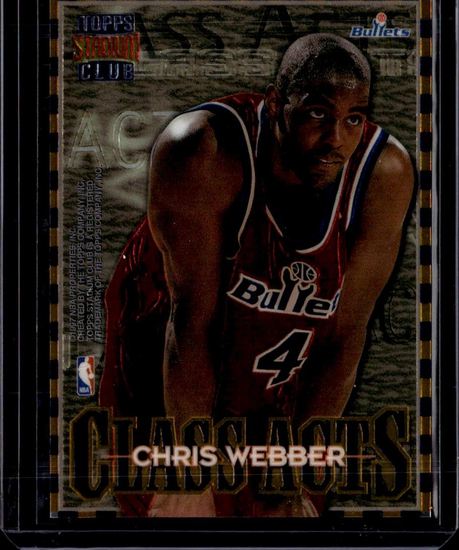1996-97 Stadium Club Chris Webber / Juwan Howard Class Acts Washington Bullets