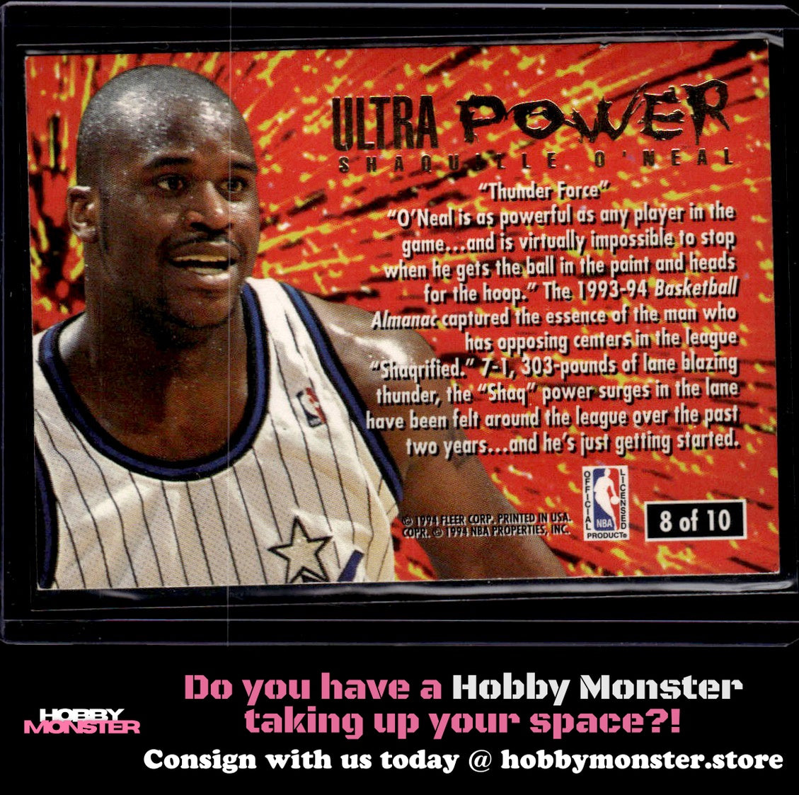 1994-95 Ultra Shaquille O'Neal Ultra Power Orlando Magic