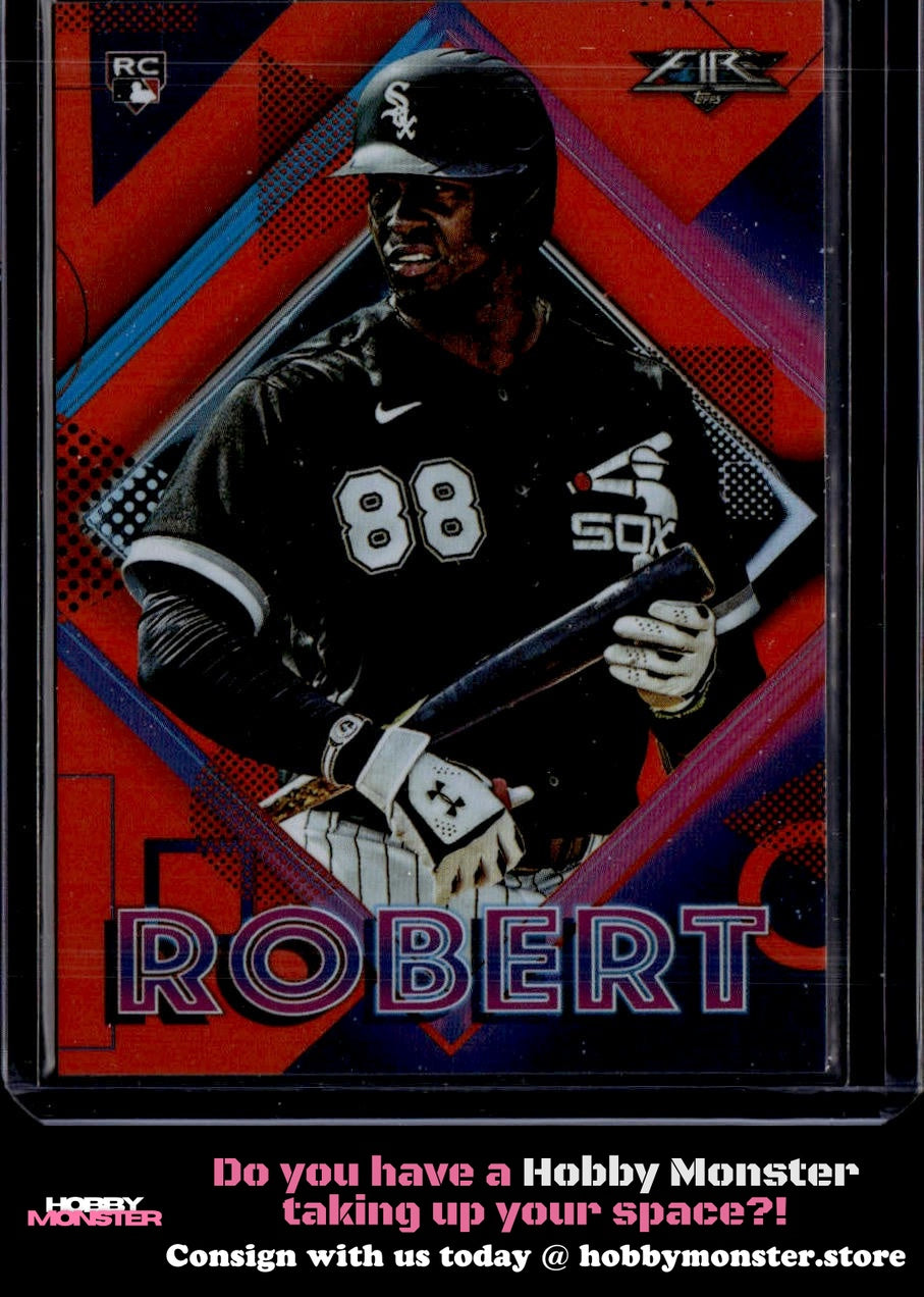 2020 Topps Fire Luis Robert Orange Rookie #/299 Chicago White Sox