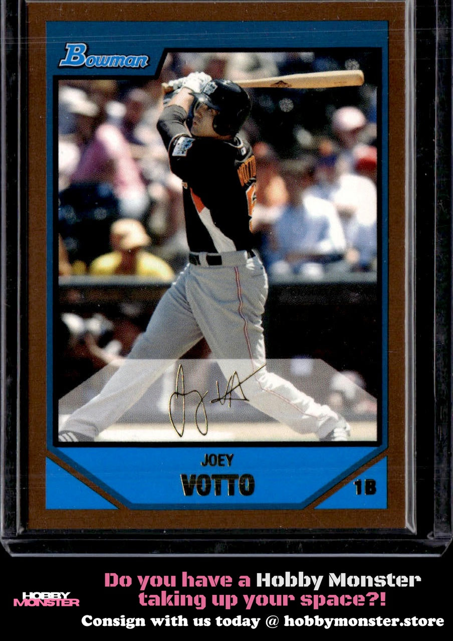 2007 Bowman Draft Picks & Prospects Joey Votto Prospects Gold Cincinnati Reds