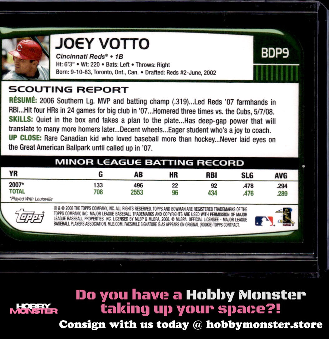 2008 Bowman Draft Picks & Prospects Joey Votto Cincinnati Reds C