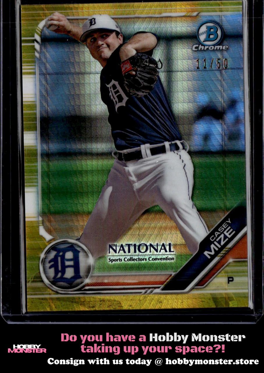 2019 Topps National Casey Mize Gold #/50 Detroit Tigers