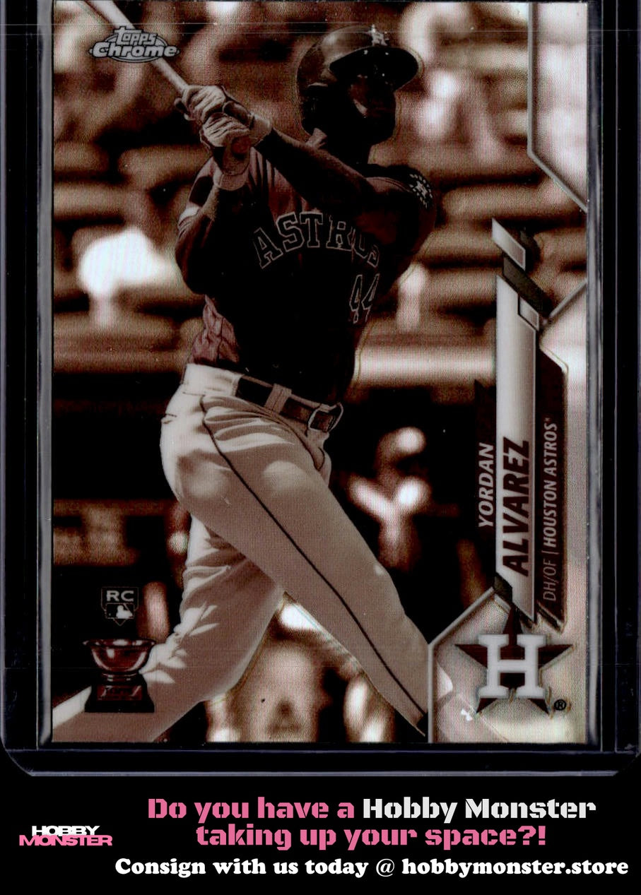 2020 Topps Chrome Yordan Alvarez Sepia Refractor Rookie Houston Astros