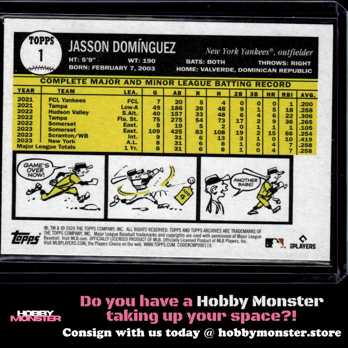 2024 Topps Archives Jasson Domínguez New York Yankees