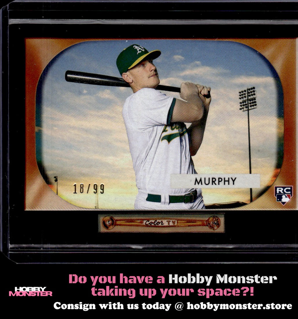 2020 Topps Archives Sean Murphy 1955 Black #/99 Oakland Athletics