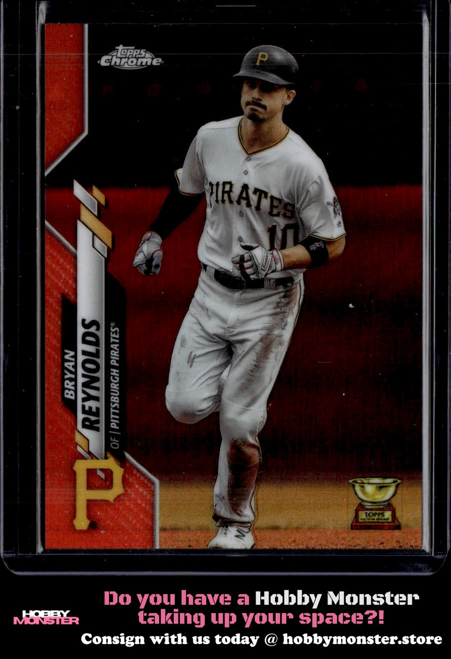2020 Topps Chrome Bryan Reynolds Orange Refractor #/25 Pittsburgh Pirates