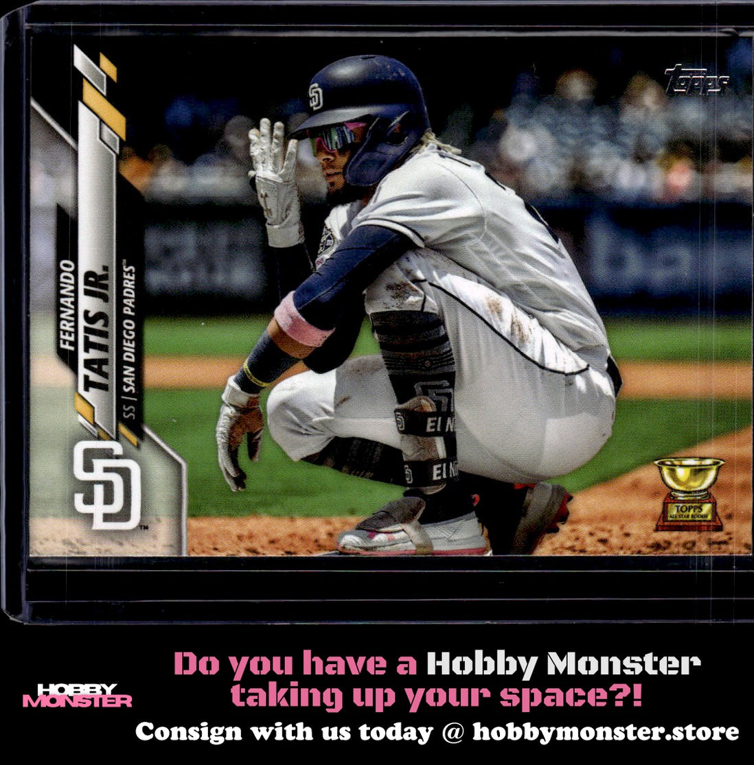2020 Topps Fernando Tatis Jr. Squatting Gold Cup SP San Diego Padres B