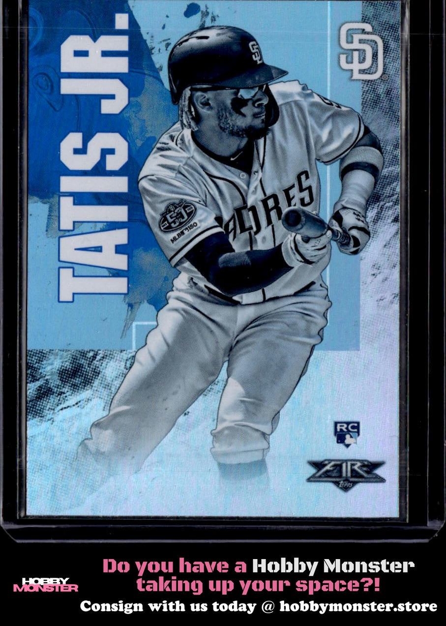 2019 Topps Fire Fernando Tatis Jr. Blue Chip SP Rookie San Diego Padres