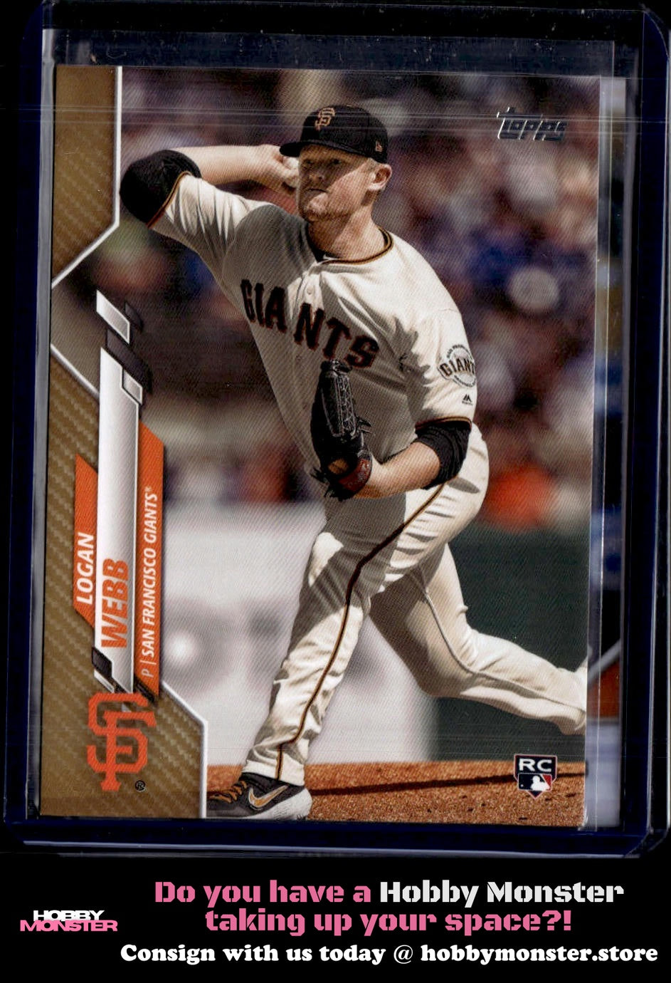 2020 Topps Logan Webb Gold Rookie #/2020 San Francisco Giants