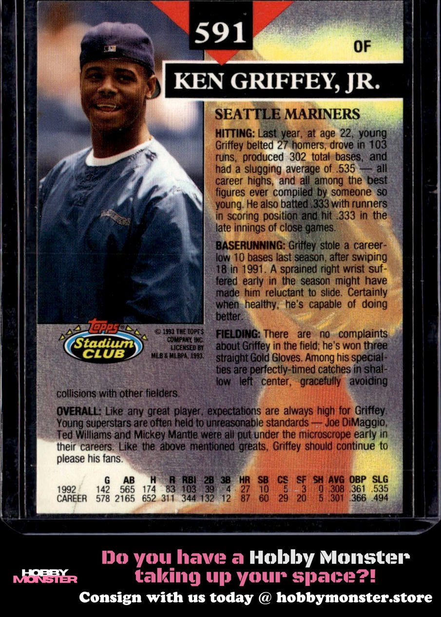 1993 Stadium Club Ken Griffey Jr. Members Choice Seattle Mariners