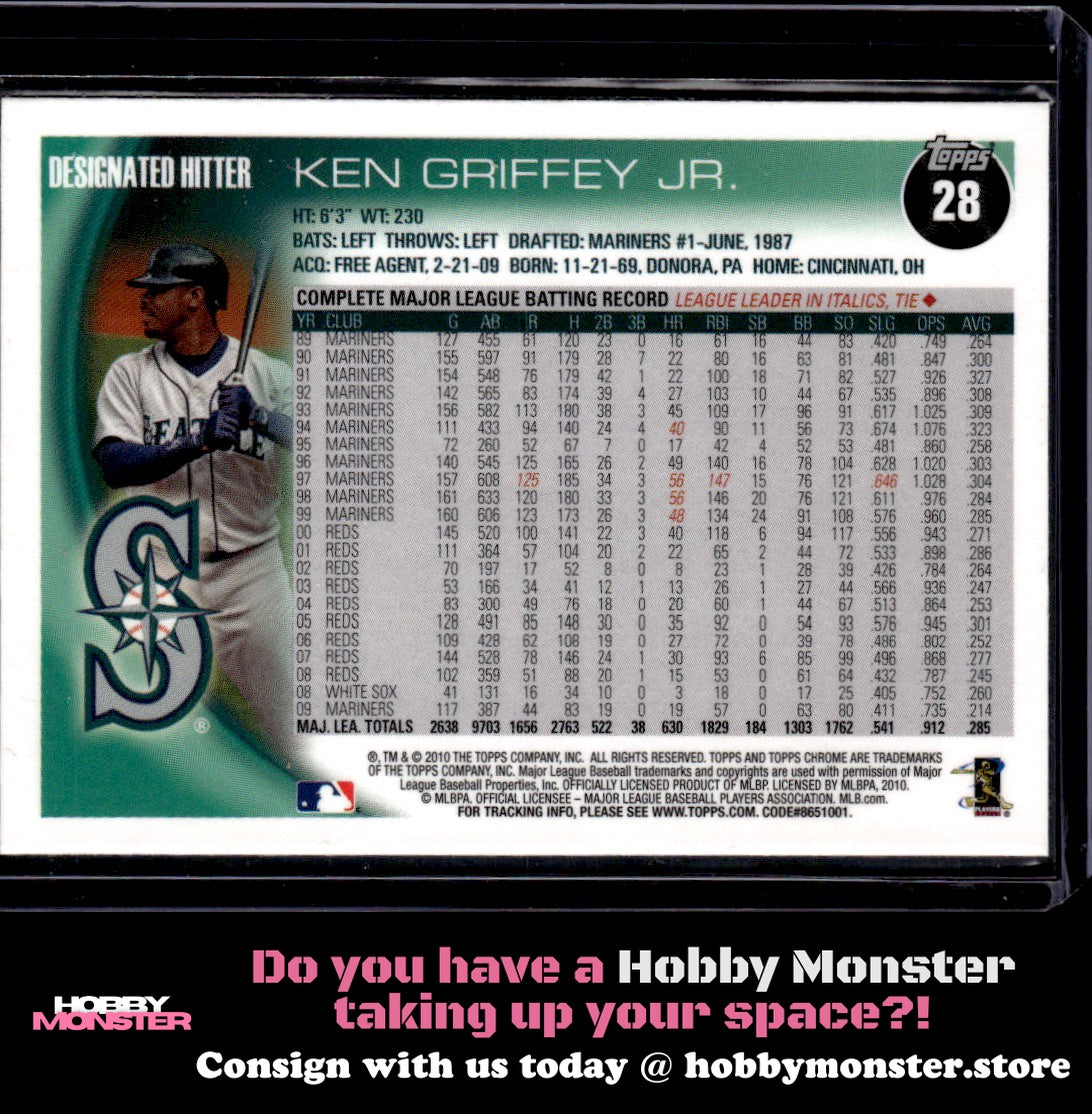2010 Topps Chrome Ken Griffey Jr. Seattle Mariners