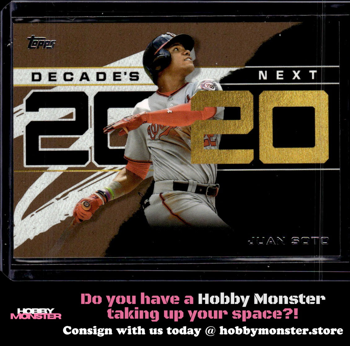 2020 Topps Juan Soto Decade's Next Gold #/50 Washington Nationals