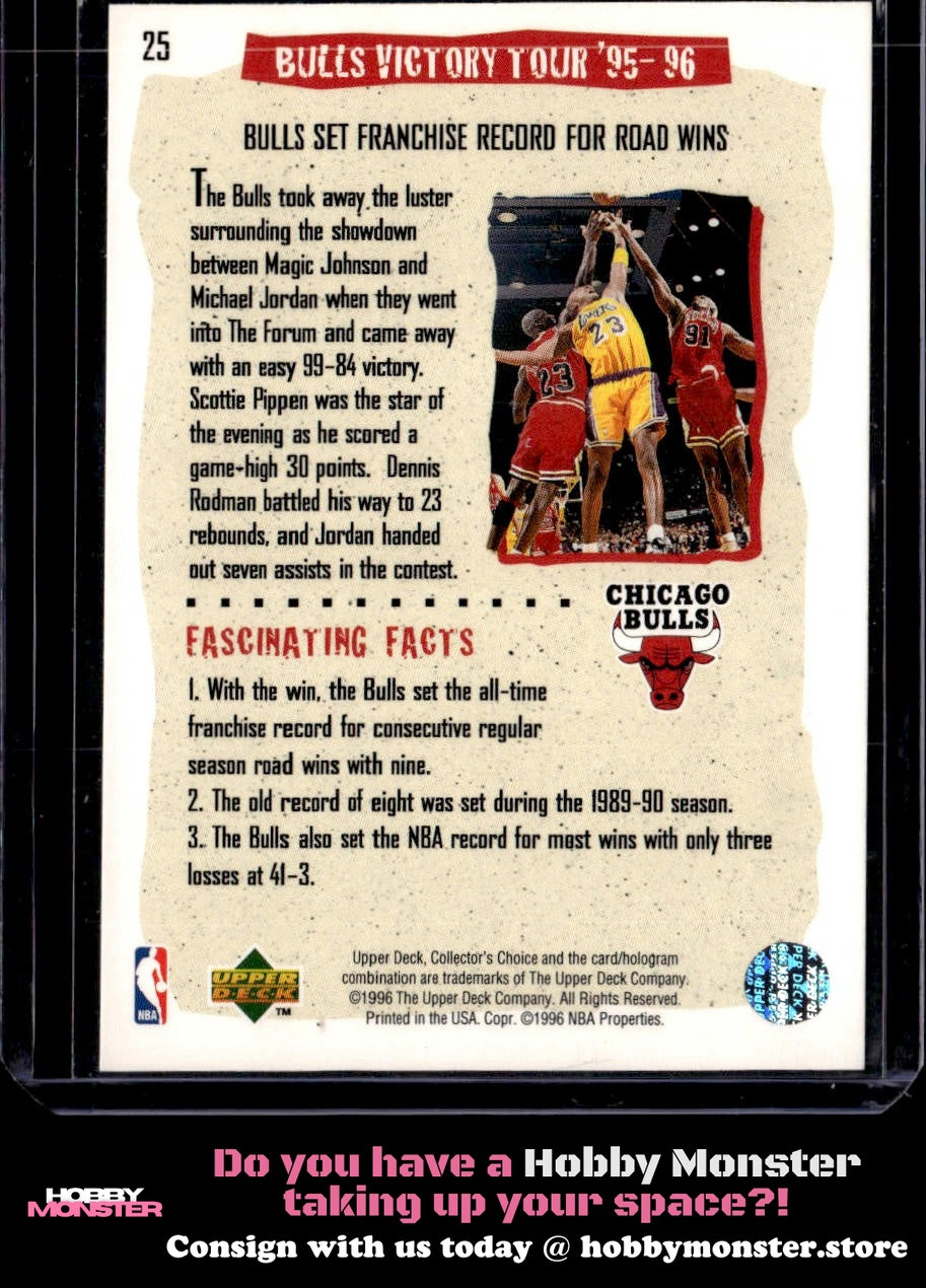 1996-97 Collector's Choice Bulls Victory Tour '95-96: Win #41 Chicago Bulls