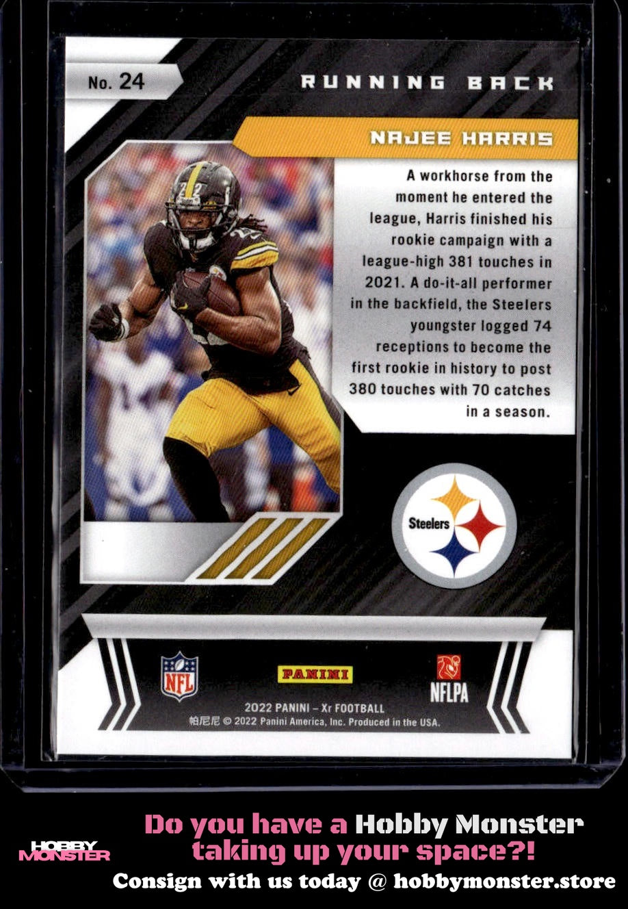 2022 Panini XR Najee Harris Red #/249 Pittsburgh Steelers