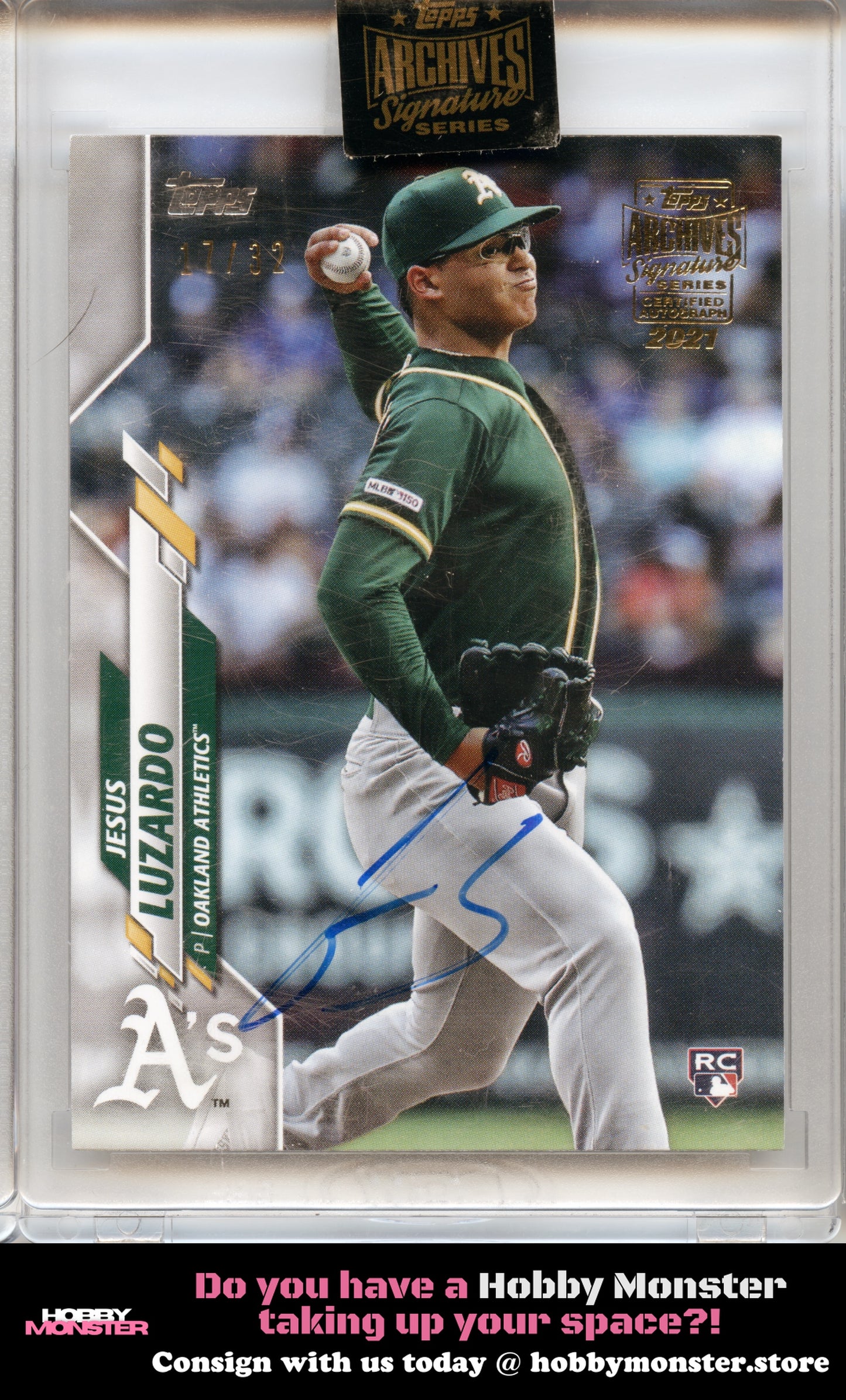 2021 Topps Archives Signature Jesus Luzardo Rookie Auto #/32 Athletics