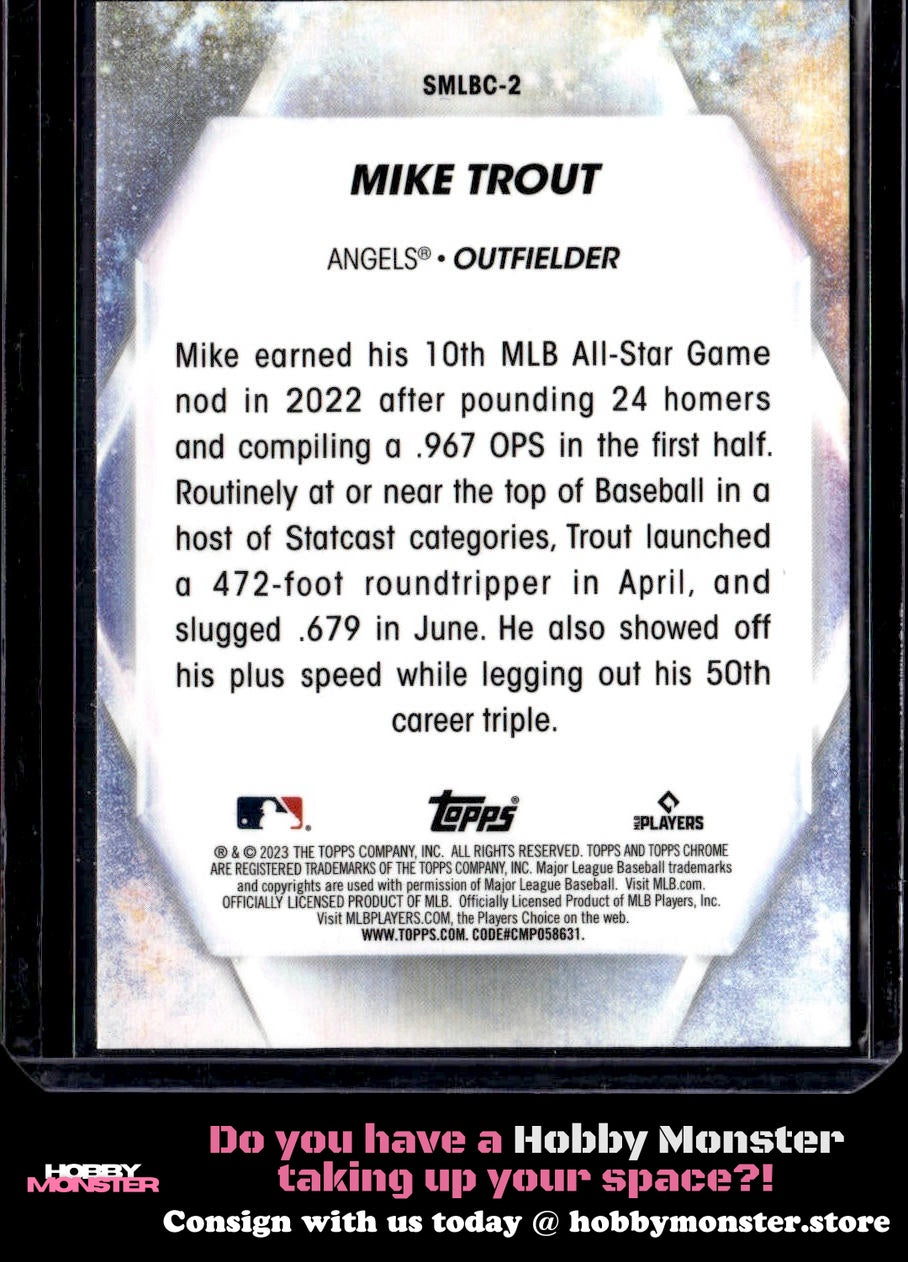 2023 Topps Mike Trout Stars of MLB Chrome Los Angeles Angels