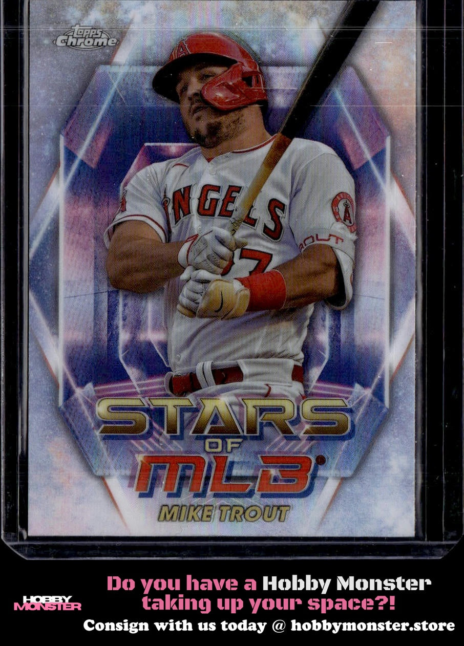 2023 Topps Mike Trout Stars of MLB Chrome Los Angeles Angels
